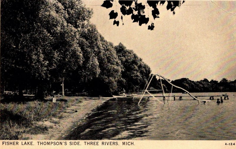 Fishers Lake (Fisher Lake, Fishers Lake) - Vintage Postcard